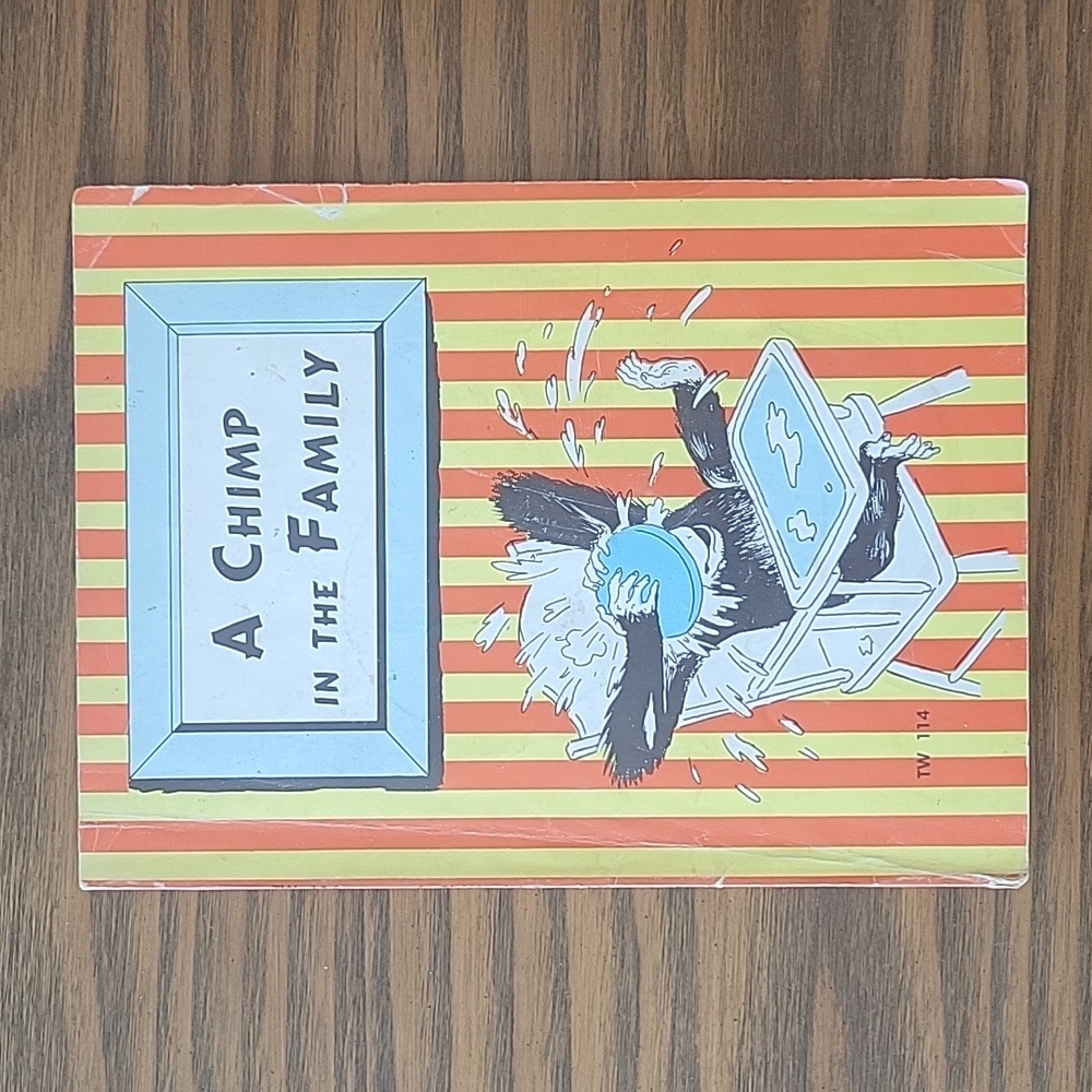 Vintage 1961 "A Chimp in the Family" 5th Printing Softcover Book
